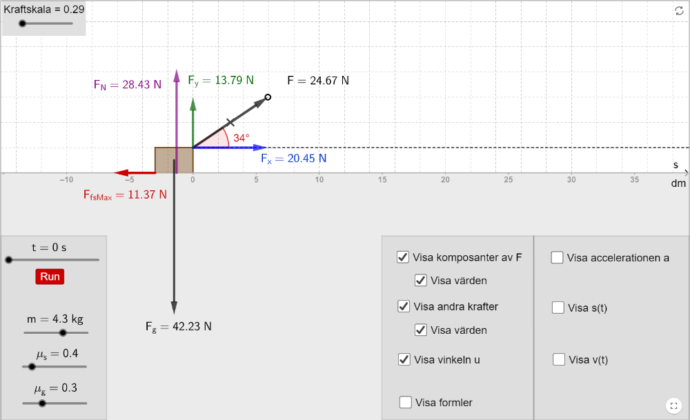 fy1sneddragkraftfriktion