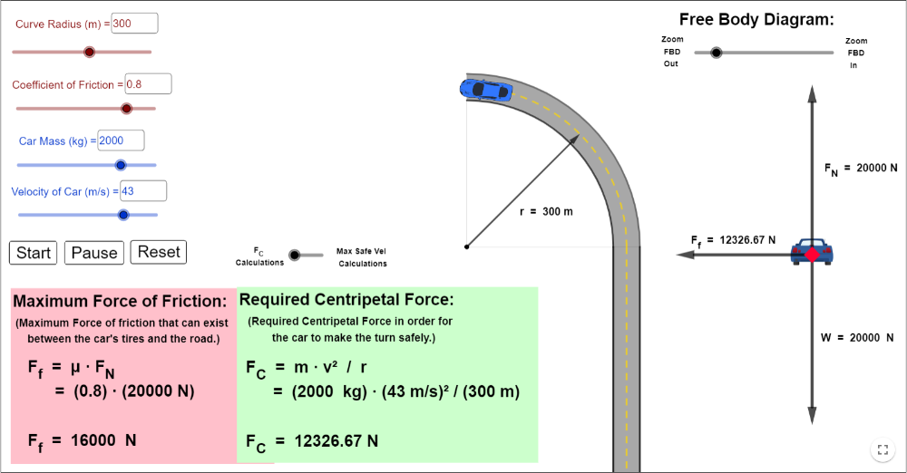 Fy2: Cirkelrörelse Friktion som centripetal kraft