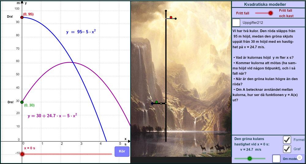 Ma 1 och 2: Andragradsfunktioner och kvadratiska modeller