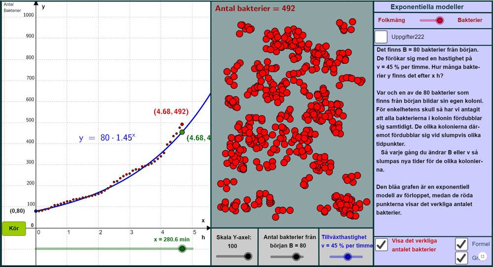 Ma 1 och 2: Exponentiella modeller