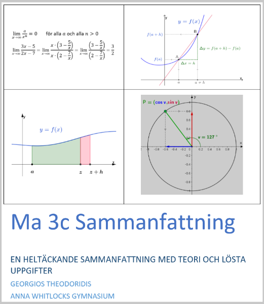 Heltäckande sammanfattning av Ma 3c